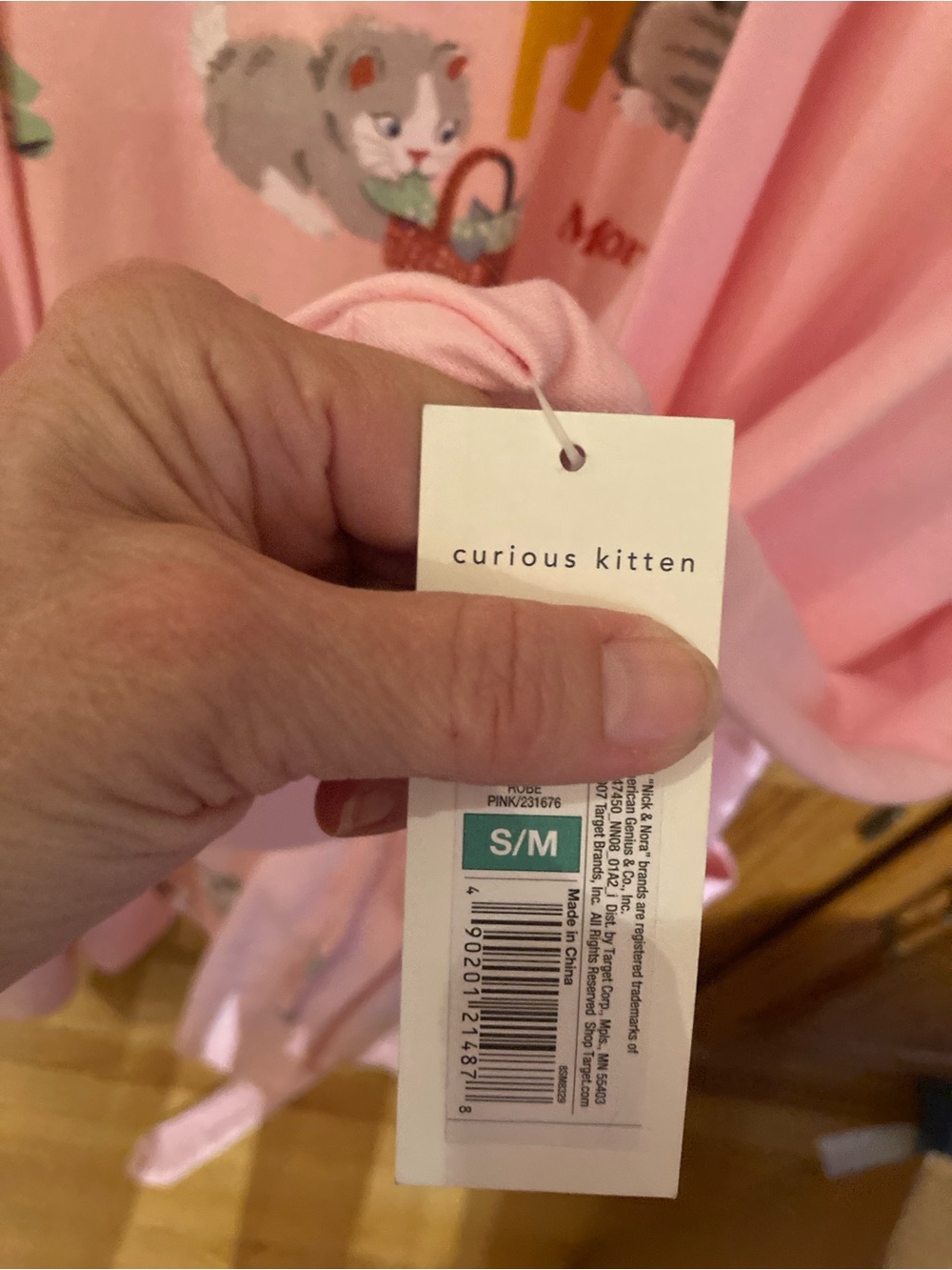 Nick & Nora Womens S/M Curious Kitten Pink Kitty Days Pajama Robe
NWT - Picture 5 of 6